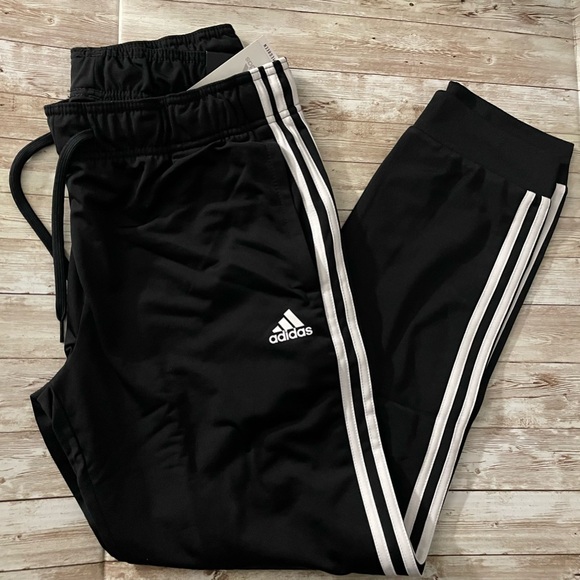 🆕 adidas Women's Primegreen Essentials WarmUp Slim Tapered 3-Stripes Track Pants - Picture 11 of 16